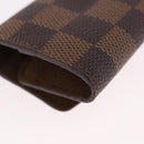 LOUIS VUITTON Damier Ebene Cuffs&Cuff Case Cuffs Silver M64675 LV Auth BA13620V-10
