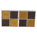 LOUIS VUITTON Damier Ebene Cuffs&Cuff Case Cuffs Silver M64675 LV Auth BA13620V-16