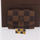 LOUIS VUITTON Damier Ebene Cuffs&Cuff Case Cuffs Silver M64675 LV Auth BA13620V-24