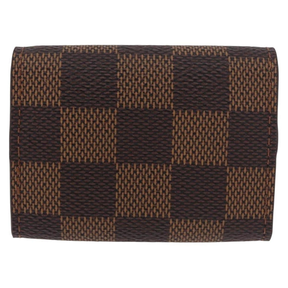 LOUIS VUITTON Damier Ebene Cuffs&Cuff Case Cuffs Silver M64675 LV Auth BA13620V