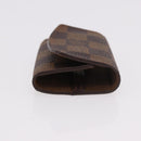 LOUIS VUITTON Damier Ebene Cuffs&Cuff Case Cuffs Silver M64675 LV Auth BA13620V-4