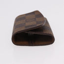 LOUIS VUITTON Damier Ebene Cuffs&Cuff Case Cuffs Silver M64675 LV Auth BA13620V-5