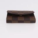 LOUIS VUITTON Damier Ebene Cuffs&Cuff Case Cuffs Silver M64675 LV Auth BA13620V-7
