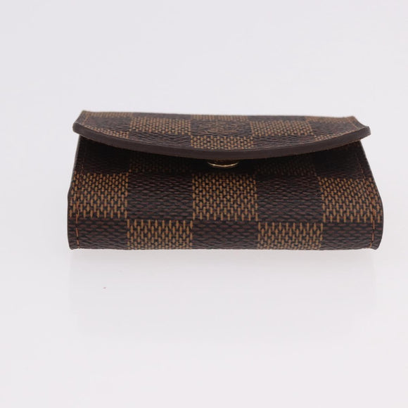 LOUIS VUITTON Damier Ebene Cuffs&Cuff Case Cuffs Silver M64675 LV Auth BA13620V