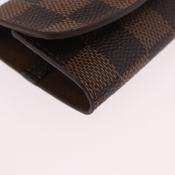 LOUIS VUITTON Damier Ebene Cuffs&Cuff Case Cuffs Silver M64675 LV Auth BA13620V