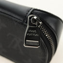LOUIS VUITTON Monogram Eclipse Etui Lunette GM Glasses Case GI0654 Auth BA13621M-9