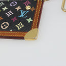LOUIS VUITTON Monogram Multicolor Pochette Cles Purse Black M13664 Auth BA13623-15