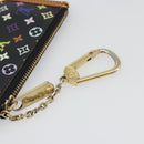 LOUIS VUITTON Monogram Multicolor Pochette Cles Purse Black M13664 Auth BA13623-8