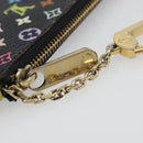 LOUIS VUITTON Monogram Multicolor Pochette Cles Purse Black M13664 Auth BA13623-9