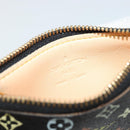 LOUIS VUITTON Monogram Multicolor Pochette Cles Purse Black M13664 Auth BA13623-10