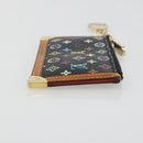 LOUIS VUITTON Monogram Multicolor Pochette Cles Purse Black M13664 Auth BA13623-3