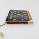 LOUIS VUITTON Monogram Multicolor Pochette Cles Purse Black M13664 Auth BA13623-4