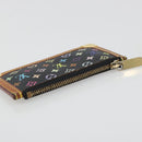 LOUIS VUITTON Monogram Multicolor Pochette Cles Purse Black M13664 Auth BA13623-5