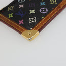 LOUIS VUITTON Monogram Multicolor Pochette Cles Purse Black M13664 Auth BA13623-14