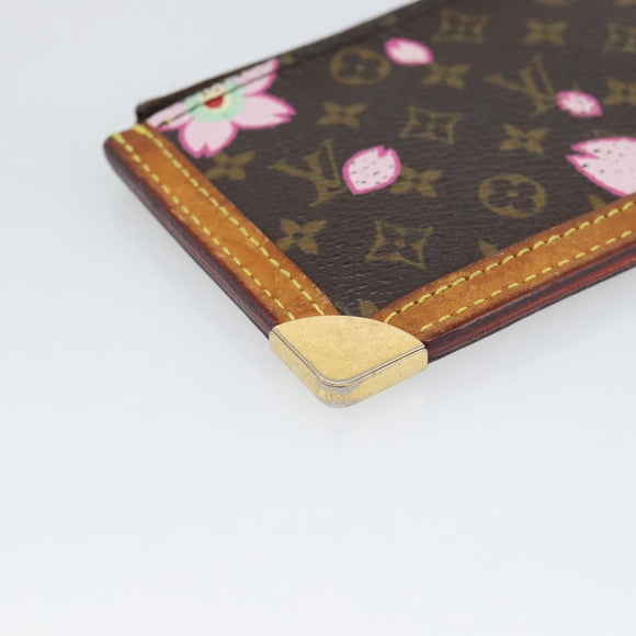 LOUIS VUITTON Monogram Cherry Blossom Pochette Cles Purse M92015 LV Auth BA13624