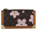 LOUIS VUITTON Monogram Cherry Blossom Pochette Cles Purse M92015 LV Auth BA13624-13