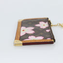 LOUIS VUITTON Monogram Cherry Blossom Pochette Cles Purse M92015 LV Auth BA13624-4