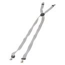 VERSACE Medusa Suspenders Metal Black Silver Auth BA13627-12