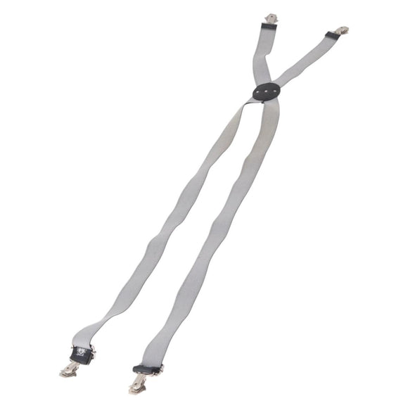 VERSACE Medusa Suspenders Metal Black Silver Auth BA13627