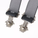 VERSACE Medusa Suspenders Metal Black Silver Auth BA13627-13