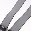 VERSACE Medusa Suspenders Metal Black Silver Auth BA13627-14