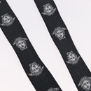 VERSACE Medusa Suspenders Metal Black Silver Auth BA13627-4