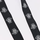 VERSACE Medusa Suspenders Metal Black Silver Auth BA13627-5
