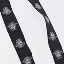 VERSACE Medusa Suspenders Metal Black Silver Auth BA13627-6