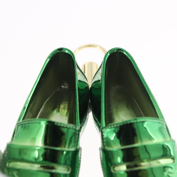 Berluti Christmas Ornament Metal Green Gold Auth BA13628V