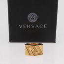 VERSACE Ring Metal Gold Tone Auth BA13629V-10
