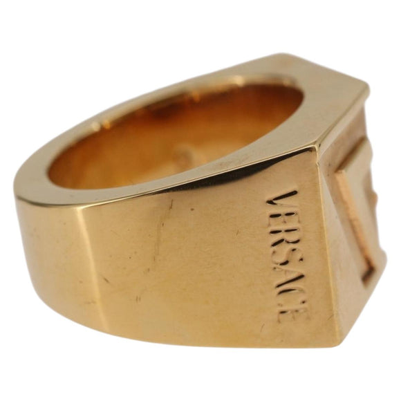 VERSACE Ring Metal Gold Tone Auth BA13629V