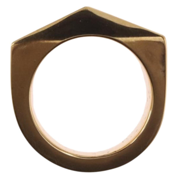 VERSACE Ring Metal Gold Tone Auth BA13629V