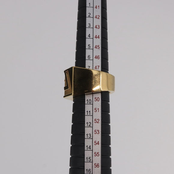 VERSACE Ring Metal Gold Tone Auth BA13629V