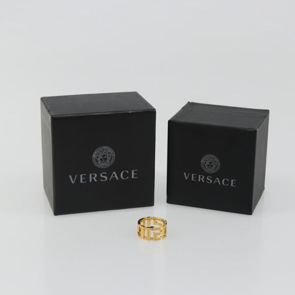 VERSACE Ring metal Gold Tone Auth BA13630V