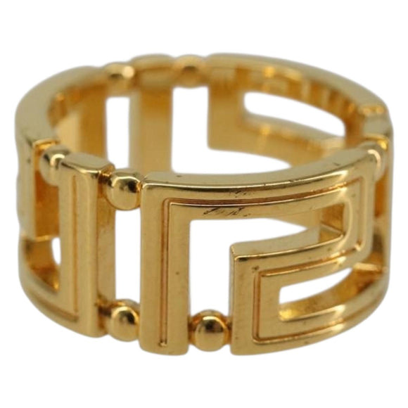 VERSACE Ring metal Gold Tone Auth BA13630V