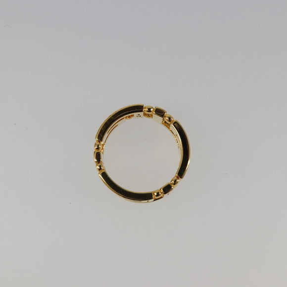 VERSACE Ring metal Gold Tone Auth BA13630V