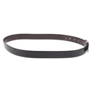 CARTIER Must Line Belt Leather 44.1"" Black Brown Silver Auth BA13632-5