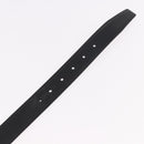 CARTIER Must Line Belt Leather 44.1"" Black Brown Silver Auth BA13632-8