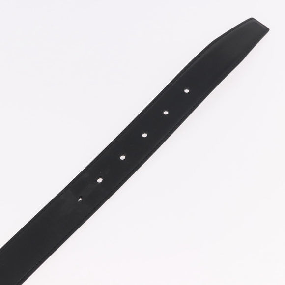 CARTIER Must Line Riem Leer 44.1"" Zwart Bruin Zilver Auth BA13632