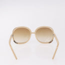 VALENTINO Chloe Sunglasses Plastic 4 Set Black Beige Brown Auth BA13633-3