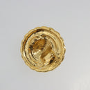 CHANEL Earring Metal Gold Tone CC Auth BA13635-10