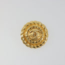 CHANEL Earring Metal Gold Tone CC Auth BA13635-2