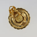 CHANEL Earring Metal Gold Tone CC Auth BA13635-5