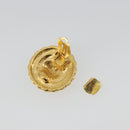 CHANEL Earring Metal Gold Tone CC Auth BA13635-6