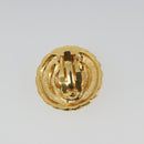 CHANEL Earring Metal Gold Tone CC Auth BA13635-8