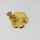 CHANEL Earring Metal Gold Tone CC Auth BA13636M-11