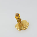 CHANEL Earring Metal Gold Tone CC Auth BA13636M-4