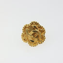 CHANEL Earring Metal Gold Tone CC Auth BA13636M-8