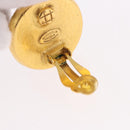 CHANEL Earring Metal Gold Tone CC Auth BA13637M-12