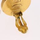 CHANEL Earring Metal Gold Tone CC Auth BA13637M-7